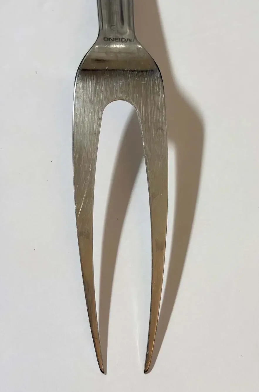 Oneida Stainless Steel 9.25 inch 2-Tine Serving Fork